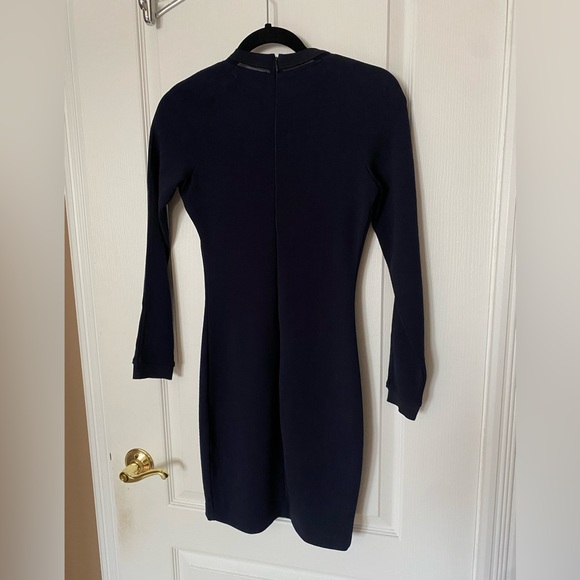 Dynamite Navy Blue Long Sleeve Dress - Picture 2 of 6